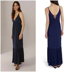 💕FAVORITE DAUGHTER💕 The Weekend Maxi Dress ~ Navy Blue Medium M NWT